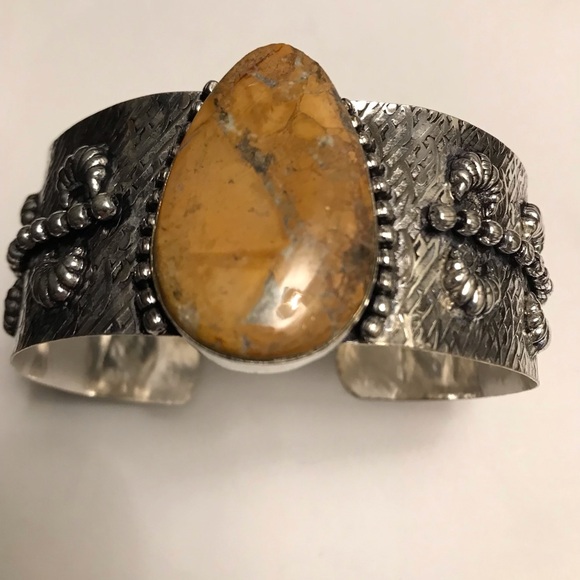 Stampd Jewelry - Jasper 925 Sterling Silver Cuff Bracelet